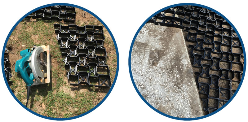Cutting GeoGrid is easy