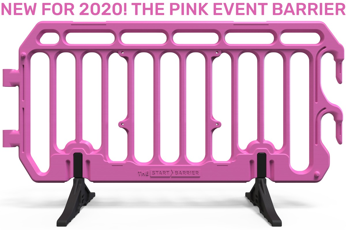 Pink Plastic Barrier for Events