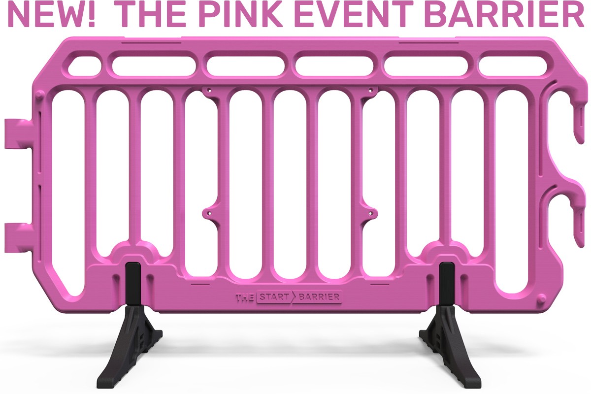 Pink Plastic Barrier for Events
