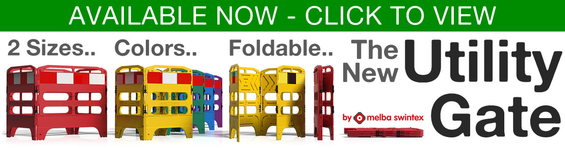 New SafeGate Manhole Guard Foldable Barrier