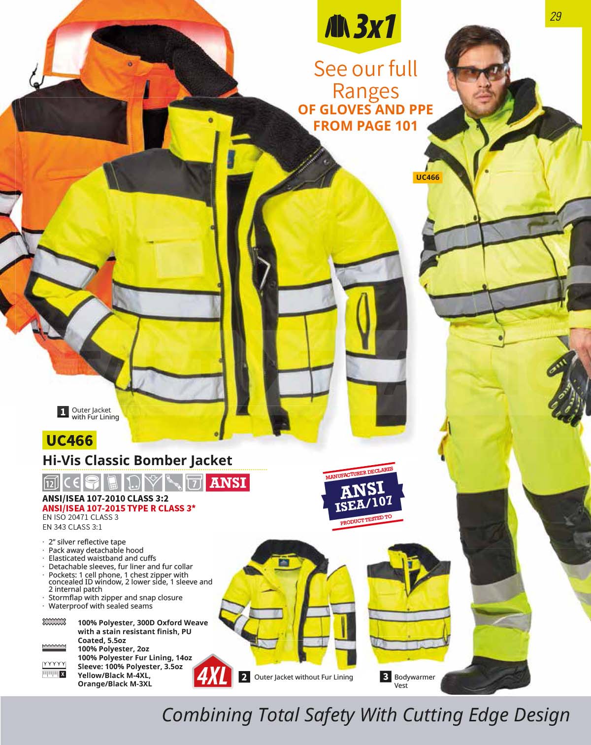 UC466 High Vis Bomber Jacket