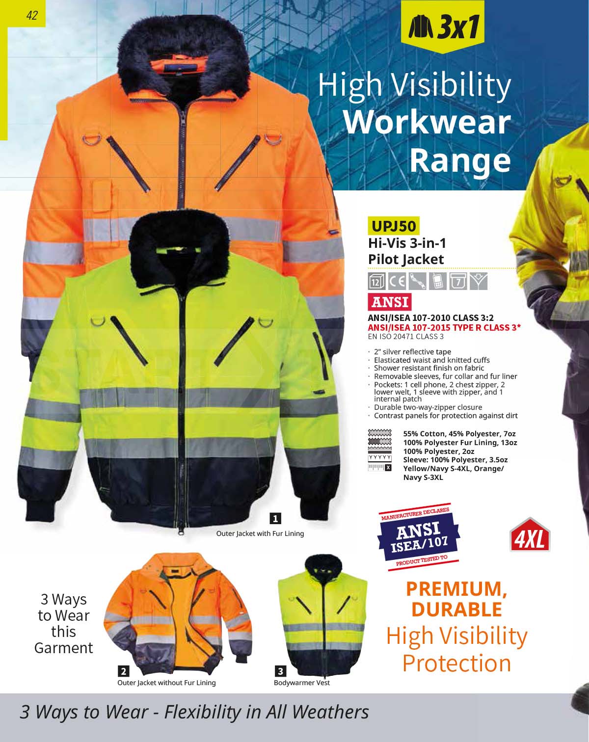 UC466 High Vis Bomber Jacket