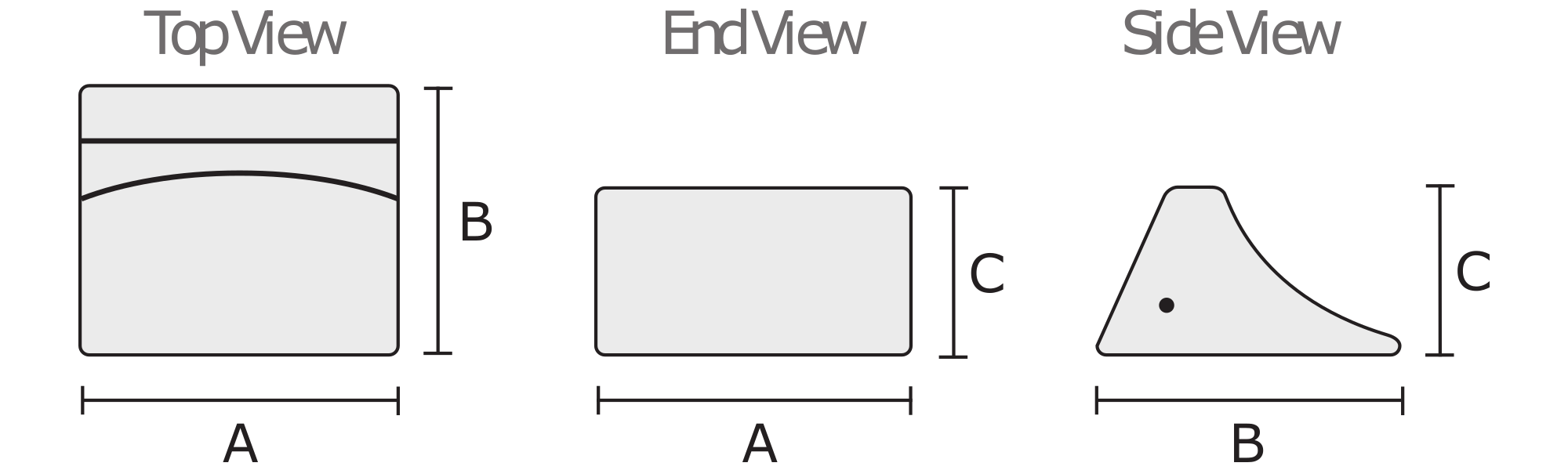 Checkers UC200 wheel chock diagram