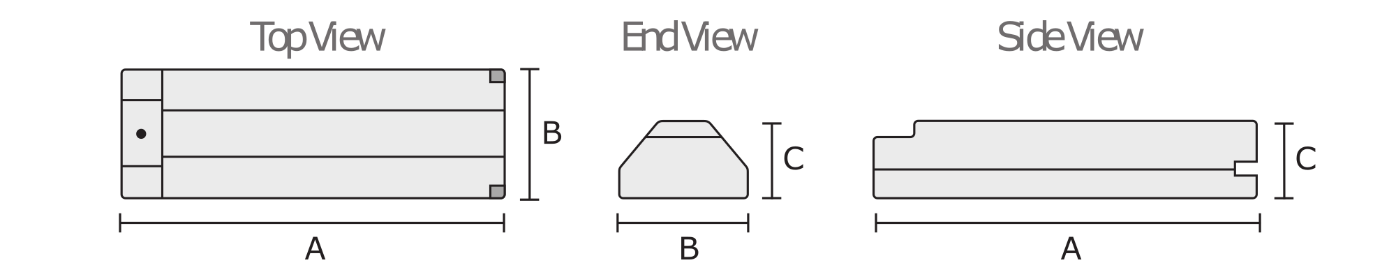 Checkers AC6820 wheel chock diagram