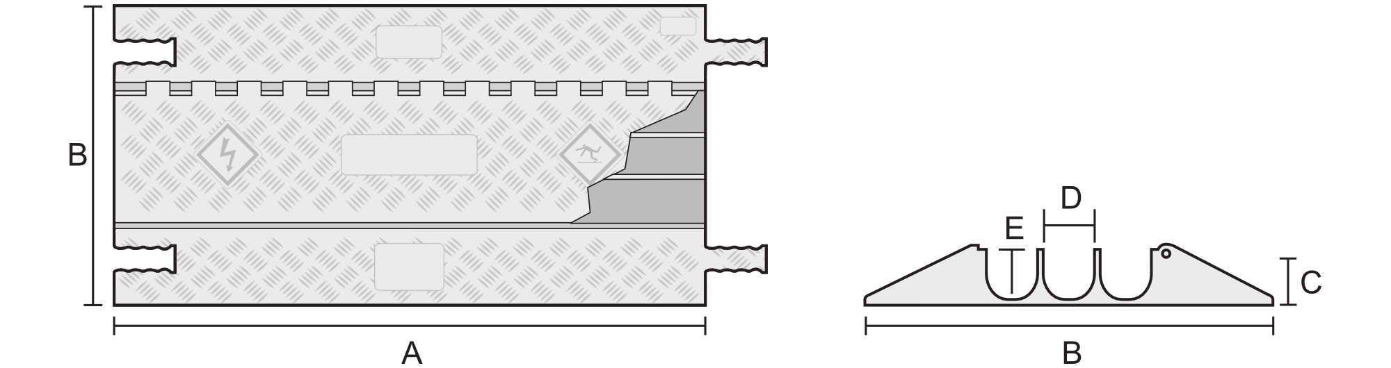 3 Channel Grip Guard® Cable & Hose Protection System