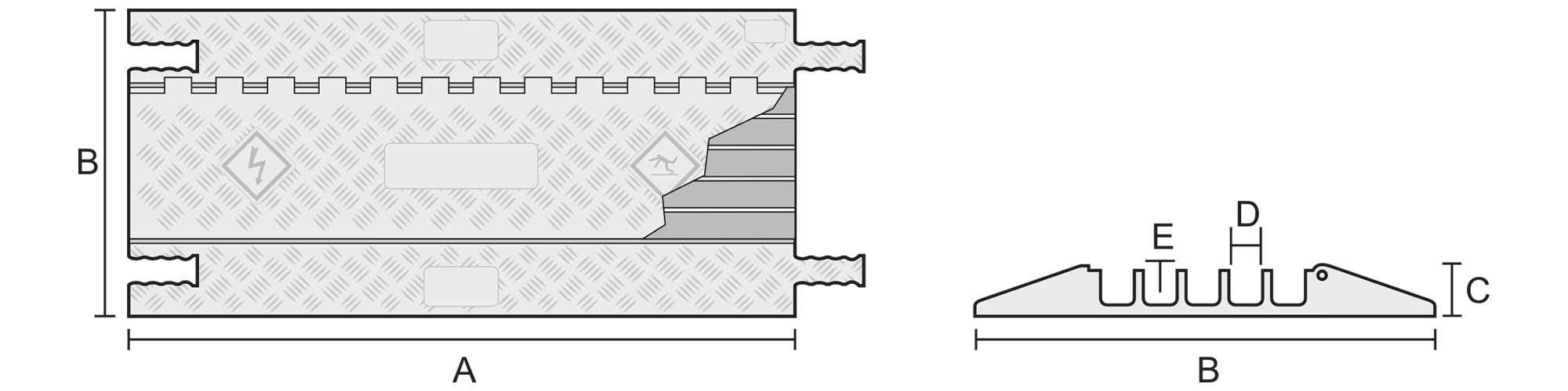 5 Channel Grip Guard® Cable & Hose Protection System