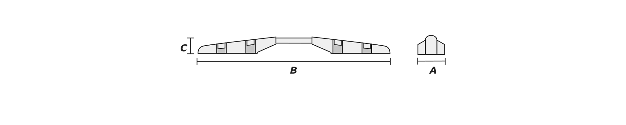 ADA Rail For Linebacker® 4 & 5 Channel Heavy Duty Ramps