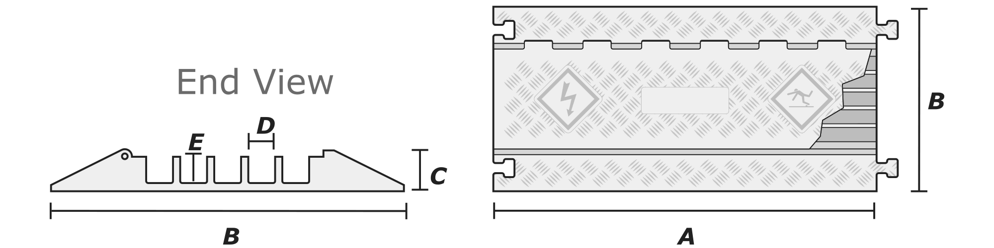 5 Channel General Purpose Linebacker® Cable & Hose Protection System