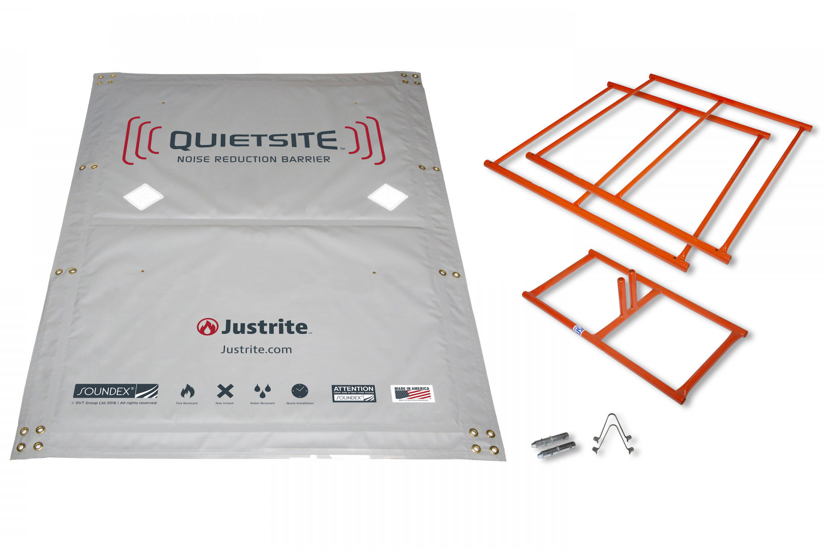 Picture of QuietSite Barrier Kit Components