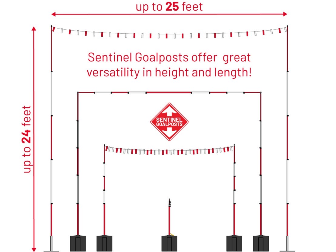 Water Fillable Metro Ballast Base for Sentinel Goalposts