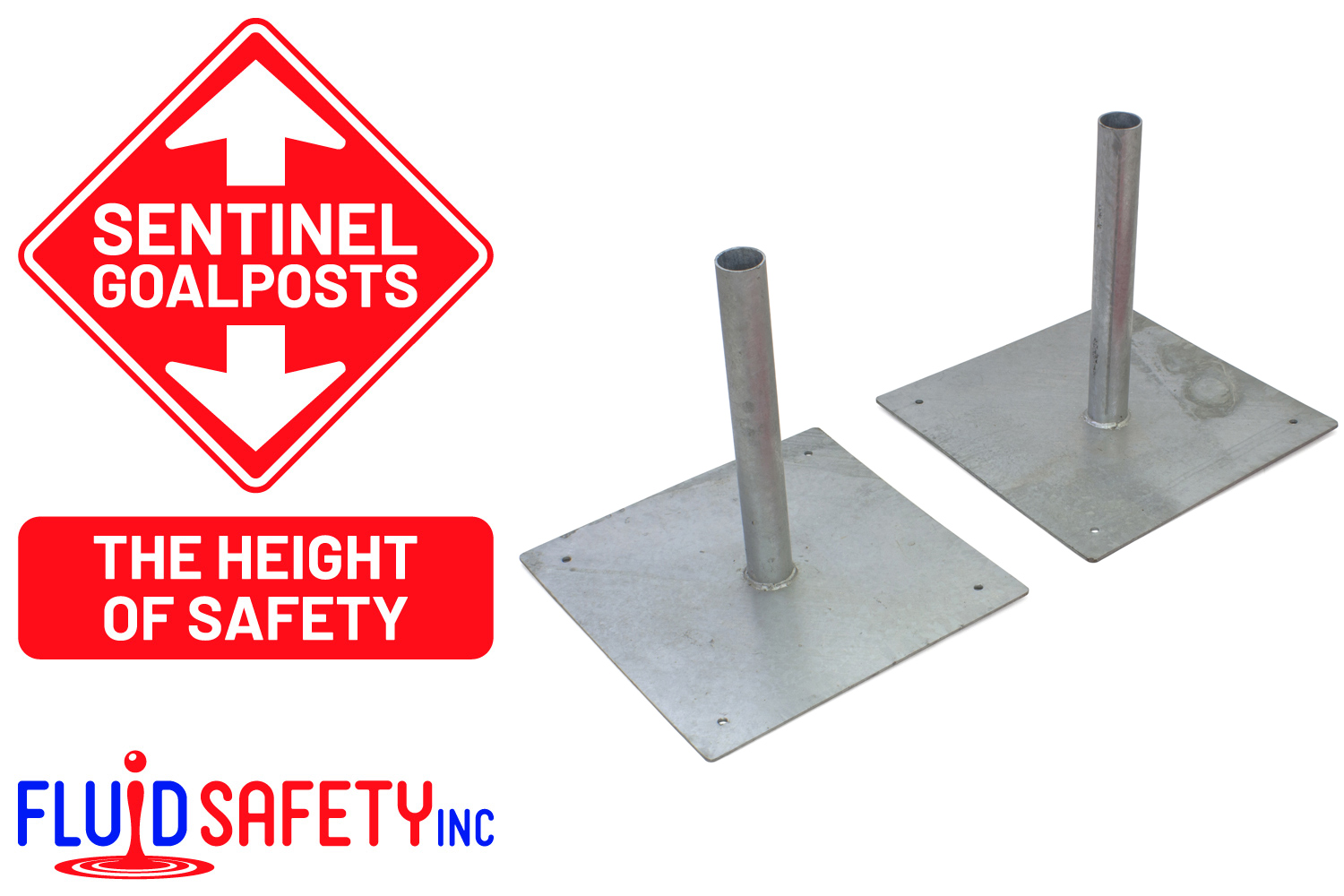 Red Telescopic Poles and Bunting for Height Restrction Barriers