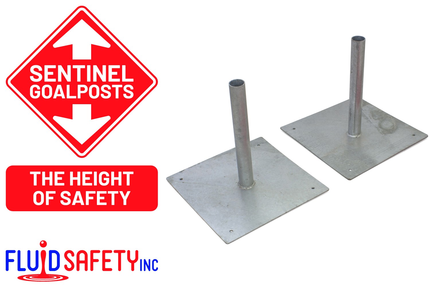 Red Telescopic Poles and Bunting for Height Restrction Barriers