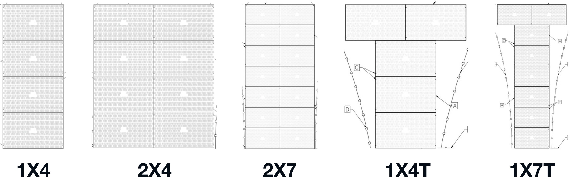 FODS Trackout Mat Configuration Options