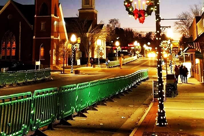 Christiansburg, VA Parade Plastic Barriers