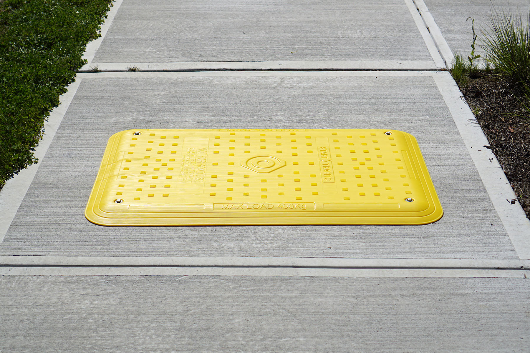 metal sidewalk coverplates