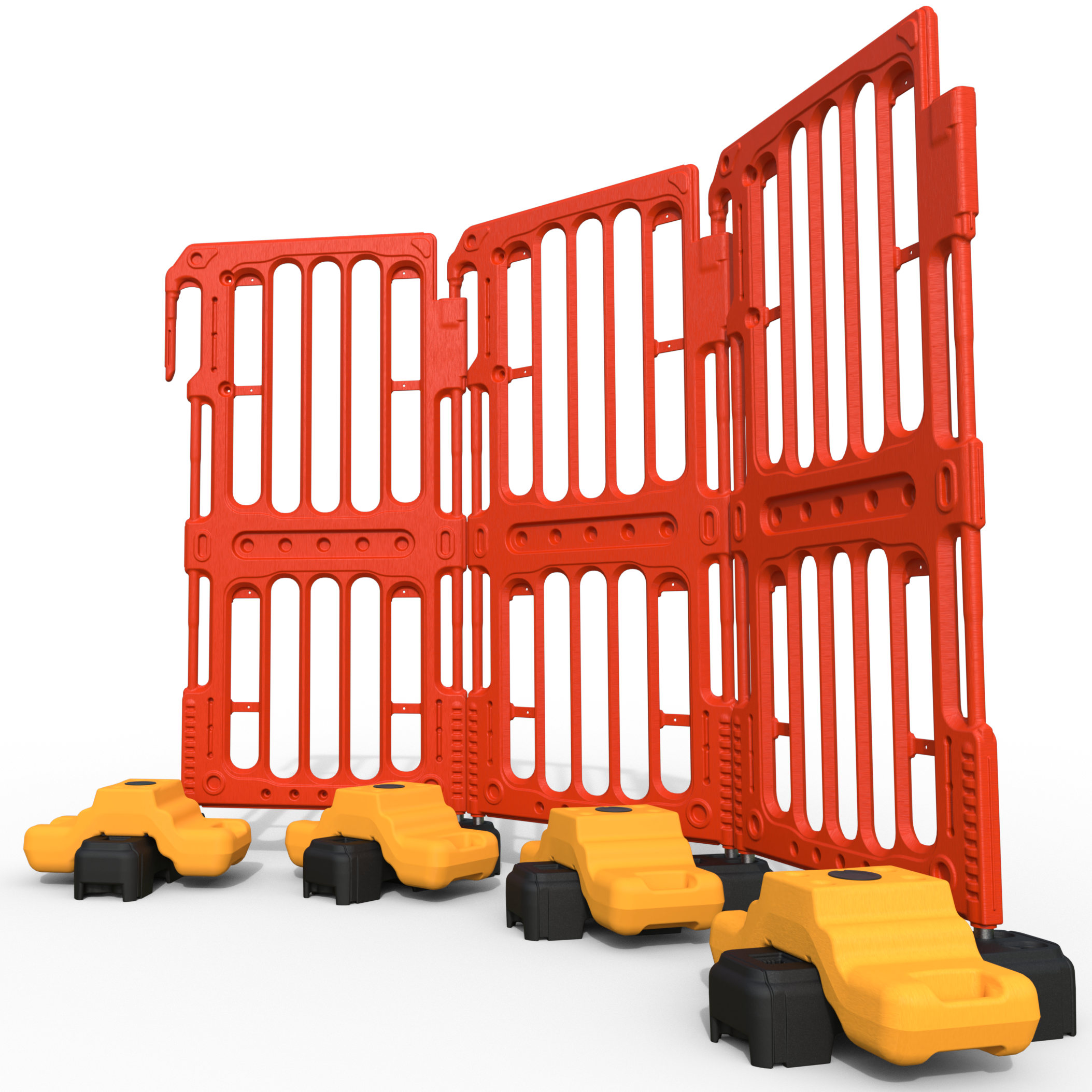 V-Fence with MultiFit Ballast and Stepped Weights