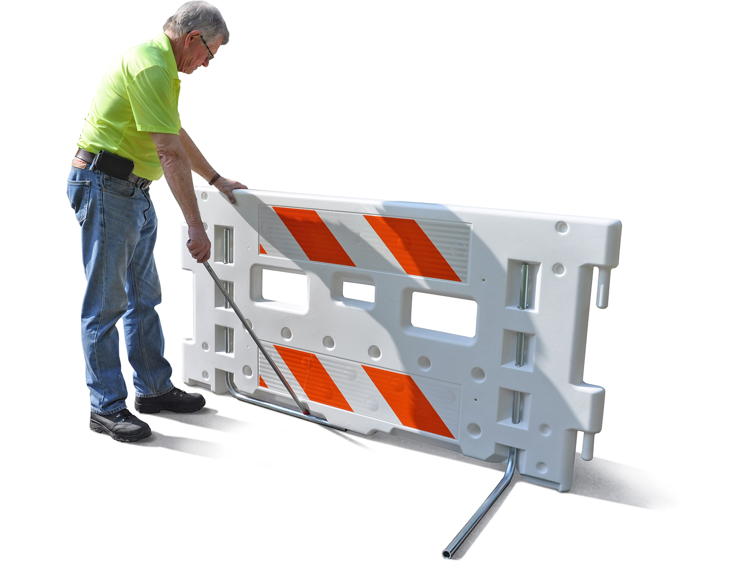 SafetyWall ADA Plastic Barrier Pedestrian