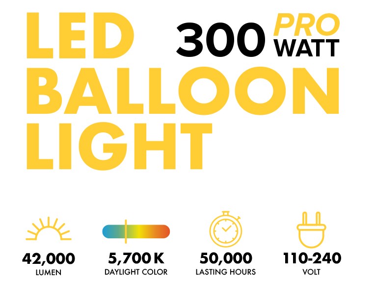 SeeDevils's 300 Watt LED Balloon Light Fixture