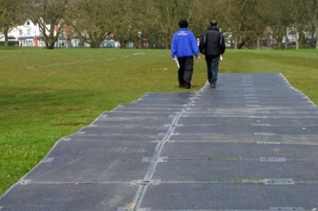 DuraDeck Mats forming a road