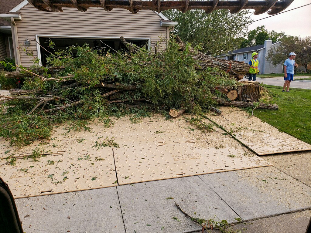 Ground Protection Scout Mats™ used in for arborists and tree cutting