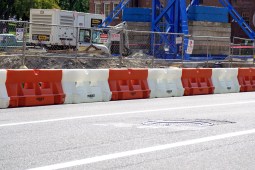 Yodock being used around a construction site