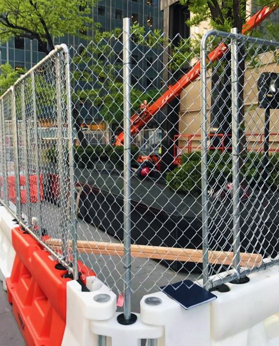 Image Showing Corner Section of Yodock Fence