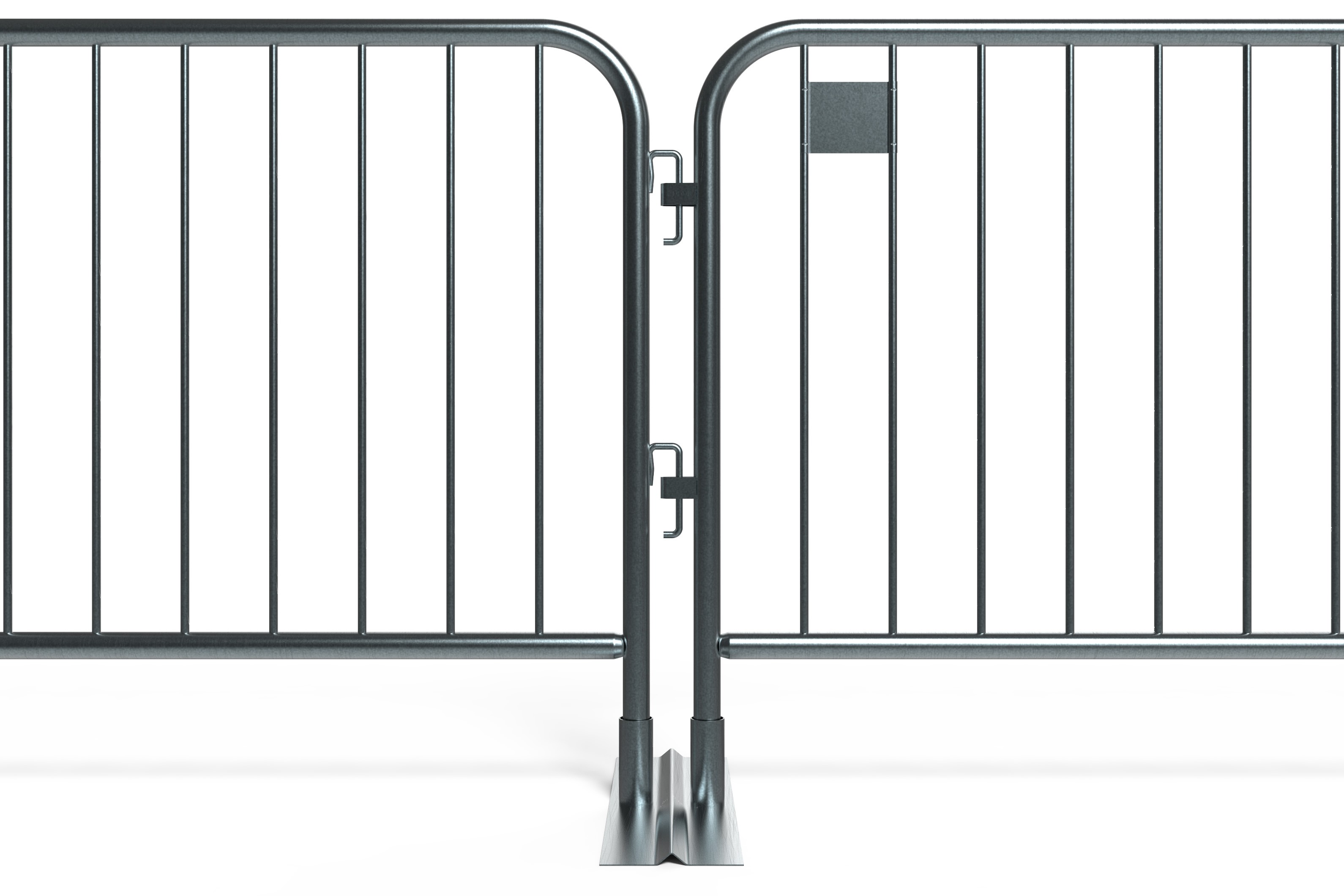 Connected Metal Barricades